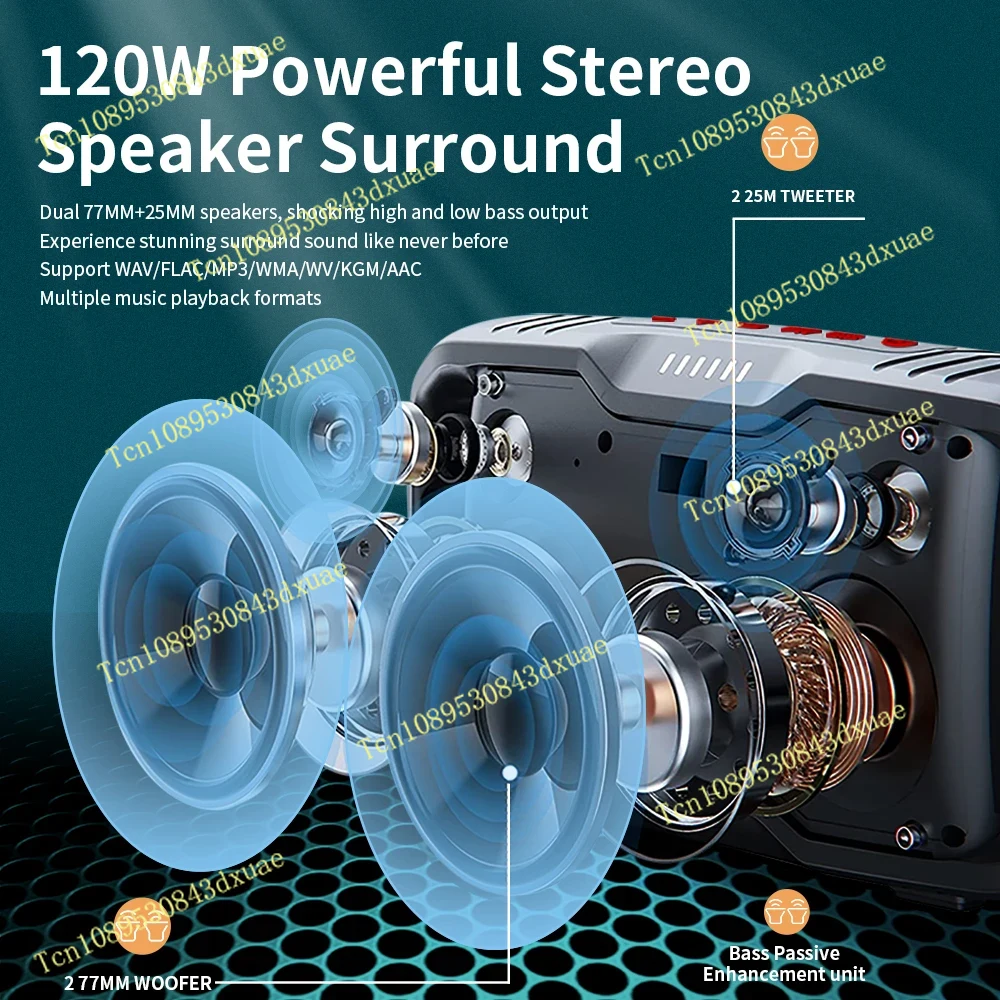مكبر صوت محمول X10 بتقنية البل - مراجعة Portable Bluetooth Speaker Waterproof Ipx7 وسعره