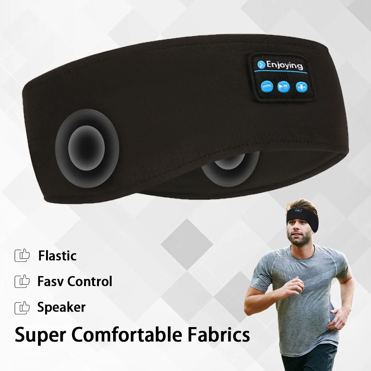 سماعات بلوتوث الرياضة الجانب ا - مراجعة Sleep Mask Headphones Bluetooth وسعره