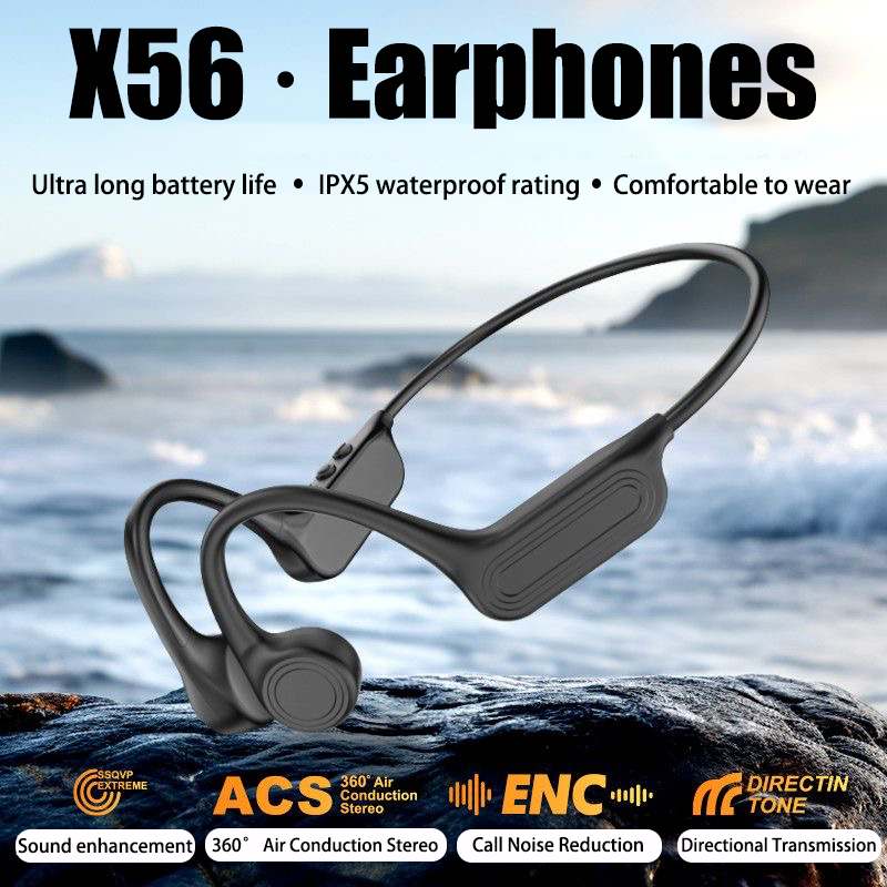 سماعات رأس لاسلكية بتقنية البل - مراجعة Bone Conduction Running Headphones وسعره