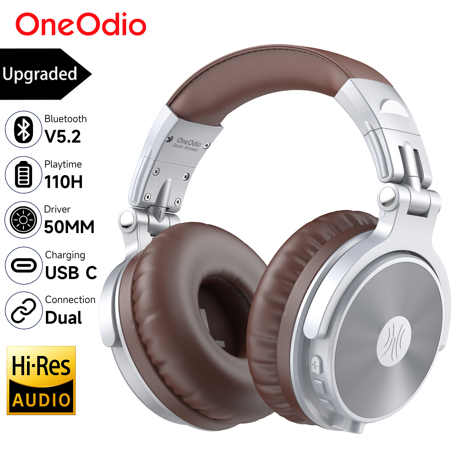 Oneodio ترقية Pro C سماعة لاسل - مراجعة Anc Wireless Over Ear Headphones وسعره