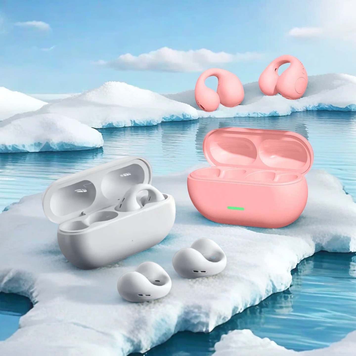 سماعة أذن لاسلكية متوافقة مع ت - مراجعة Open Ear Air Conduction Headphones وسعره