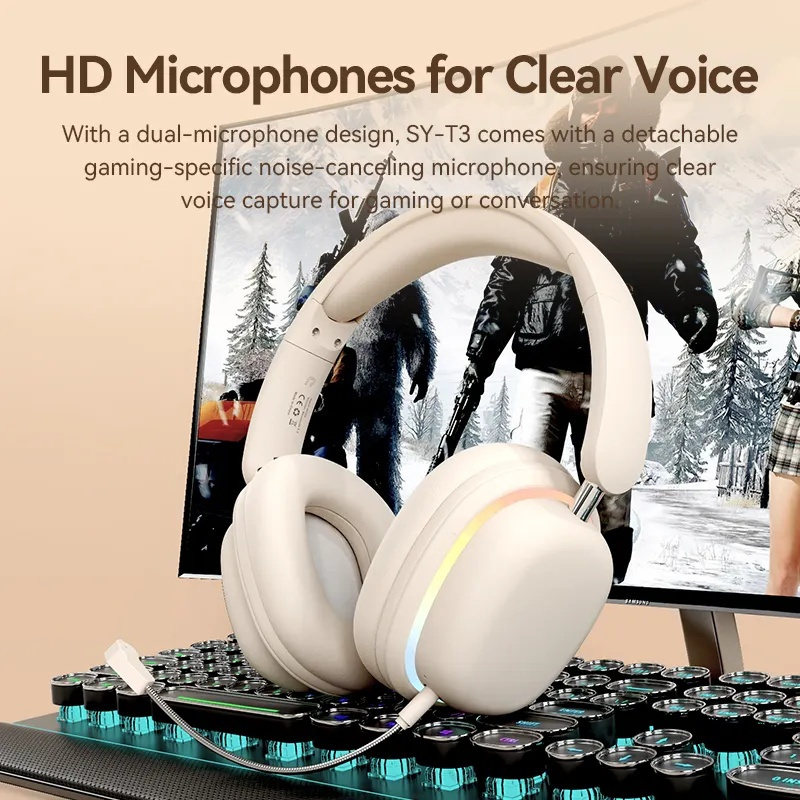 HIFI ستيريو سماعة لاسلكية تعمل - مراجعة Gaming Headset With Mic Rgb وسعره