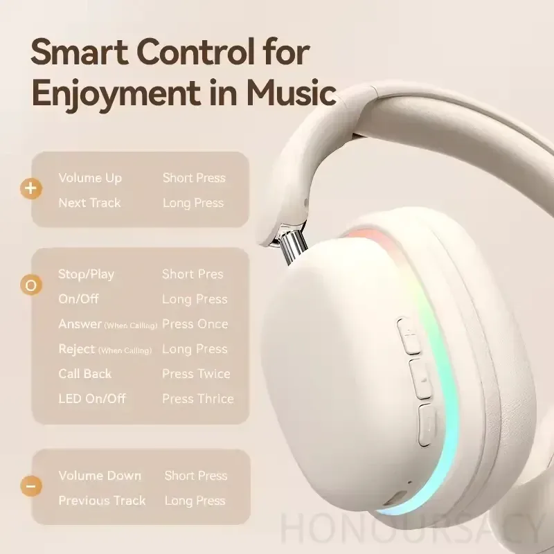 HIFI ستيريو سماعة لاسلكية تعمل - مراجعة Gaming Headset With Mic Rgb وسعره