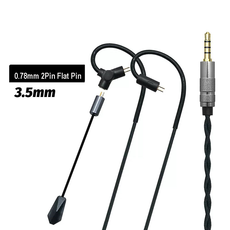 كابل سماعة ألعاب 0.78 QDC MMCX - مراجعة Type C Wired Earphones With Mic وسعره